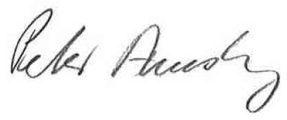 peter amstrups underskrift